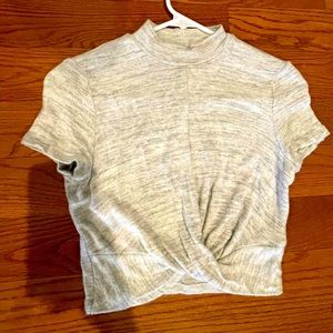 Mock neck crop top